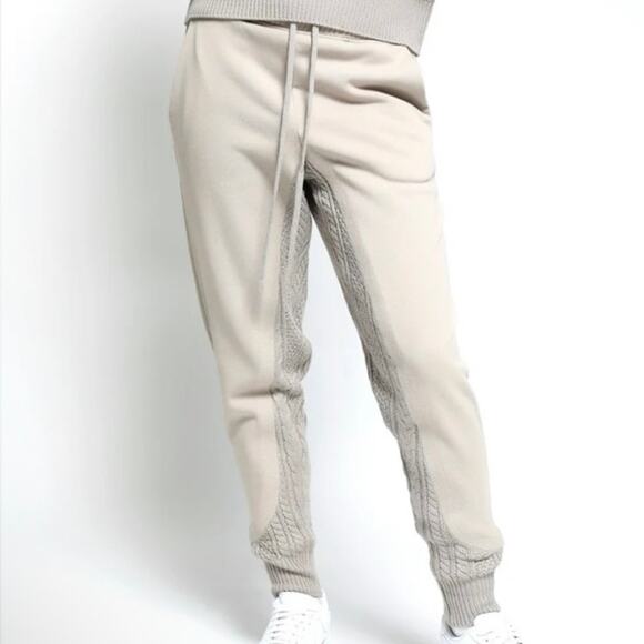 Twenty Montreal Felt Connect Sweatpants Small Beige Cotton Joggers - Picture 1 of 3